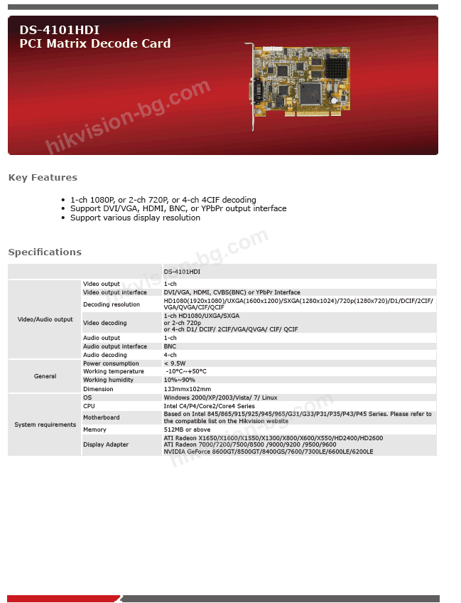 Compressed Card HIKVISION - Продукти - Compression Card